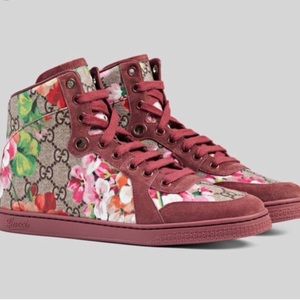 Gucci Blooms Print High Top Sneaker